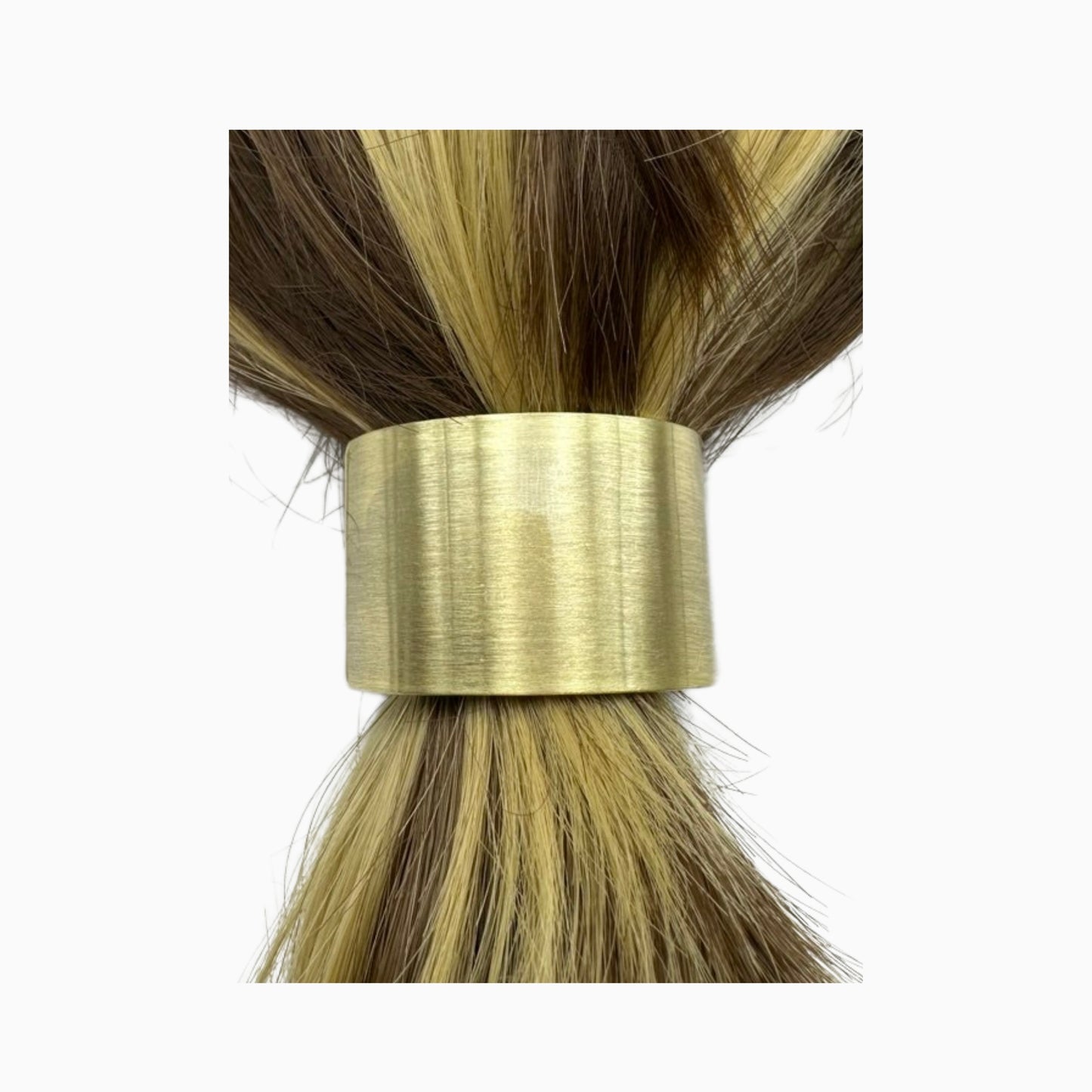 Alessia - Matte Gold Cylinder Hair Tie