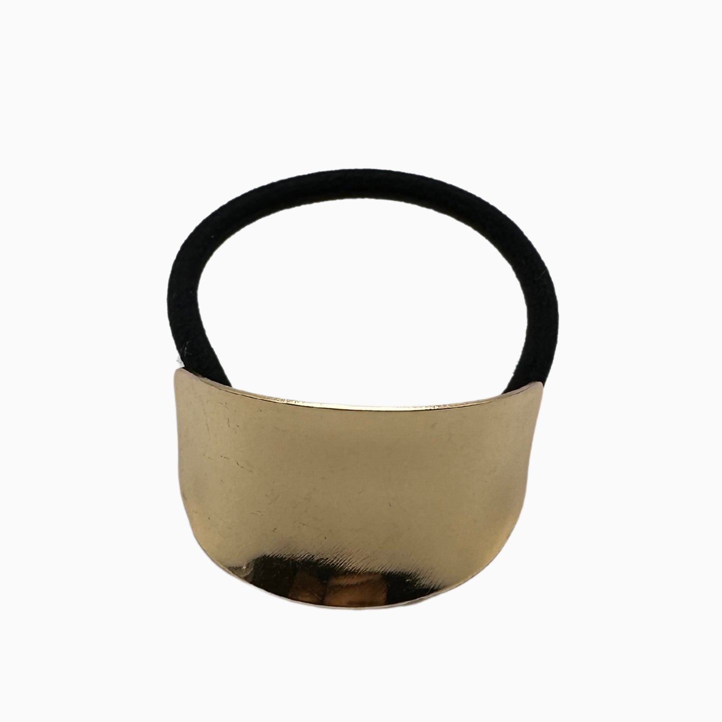 Bianca - Brushed Gold Hair Tie: Minimalist Elegance