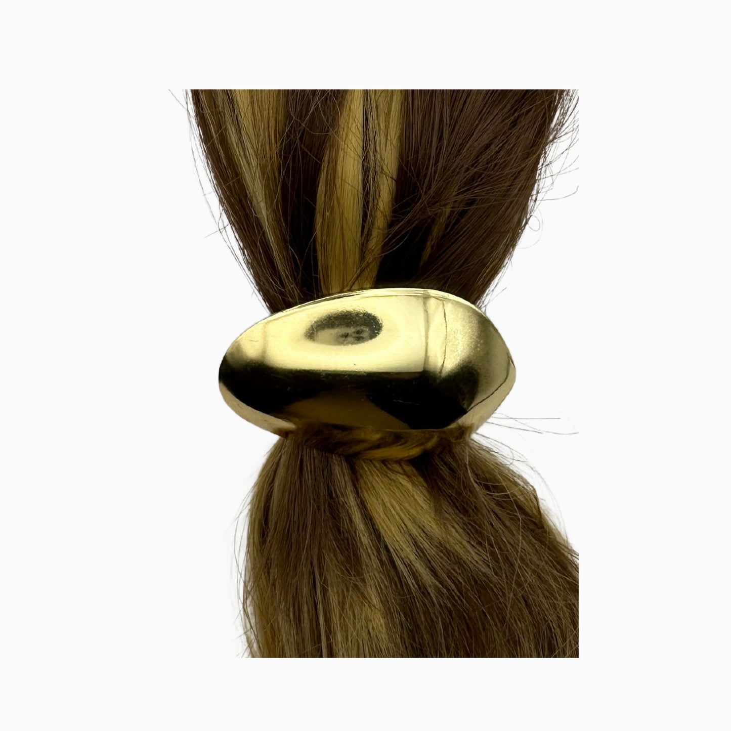 Giulia - Lustrous Gold Sculptural Hair Tie