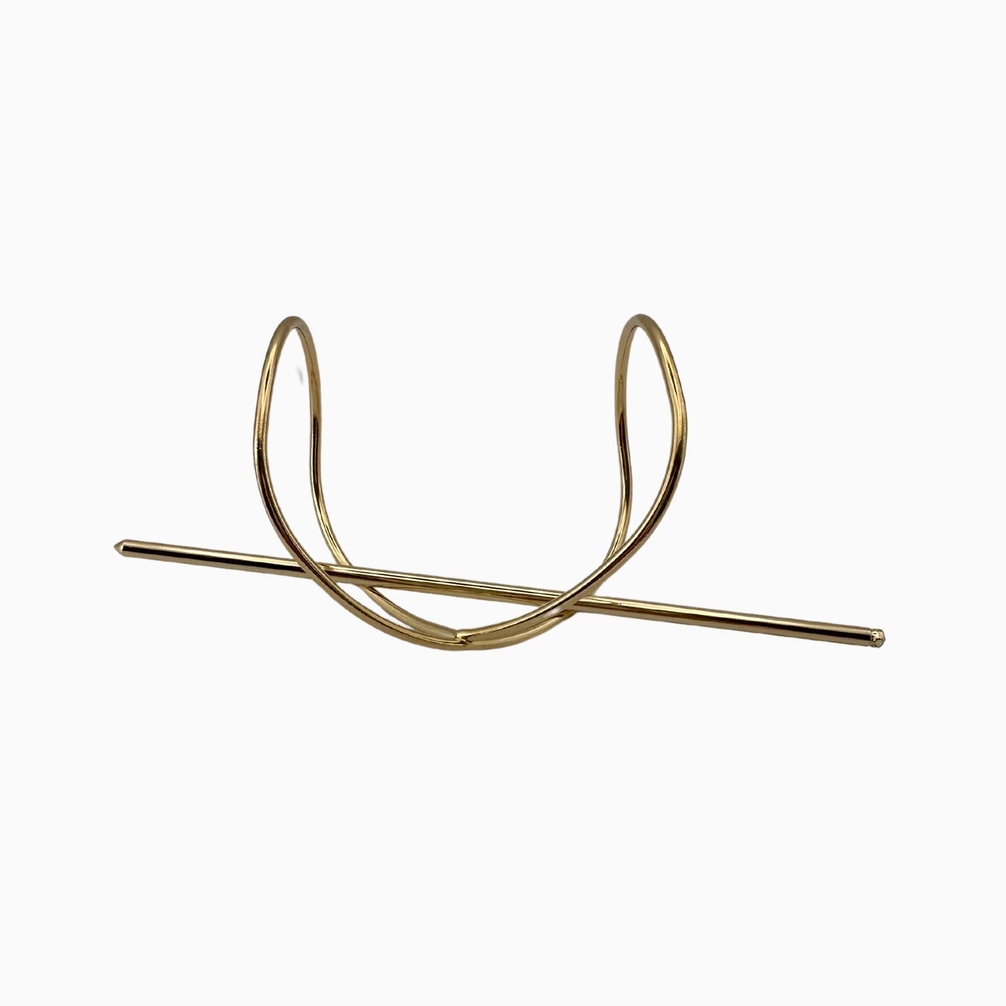 Gabriela - Elegant Gold-Tone Metal Hairpin