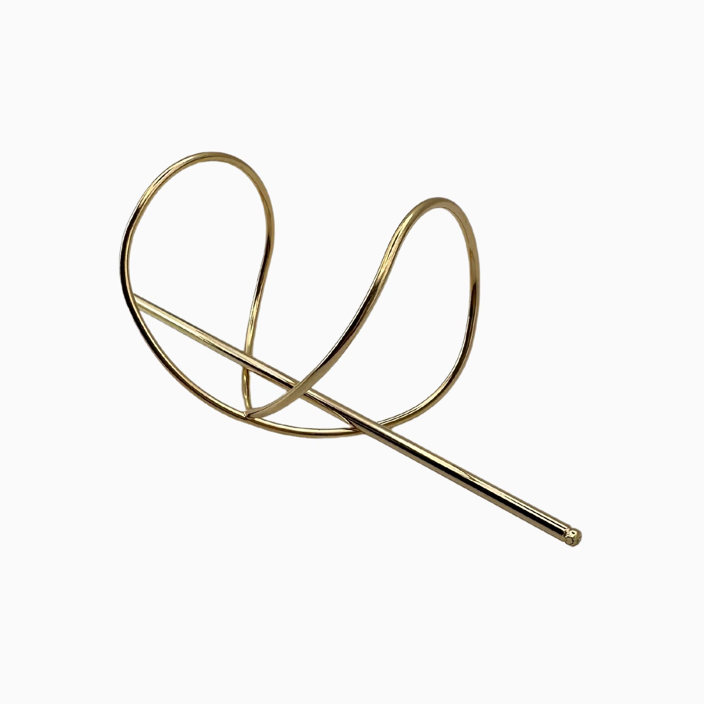 Gabriela - Elegant Gold-Tone Metal Hairpin