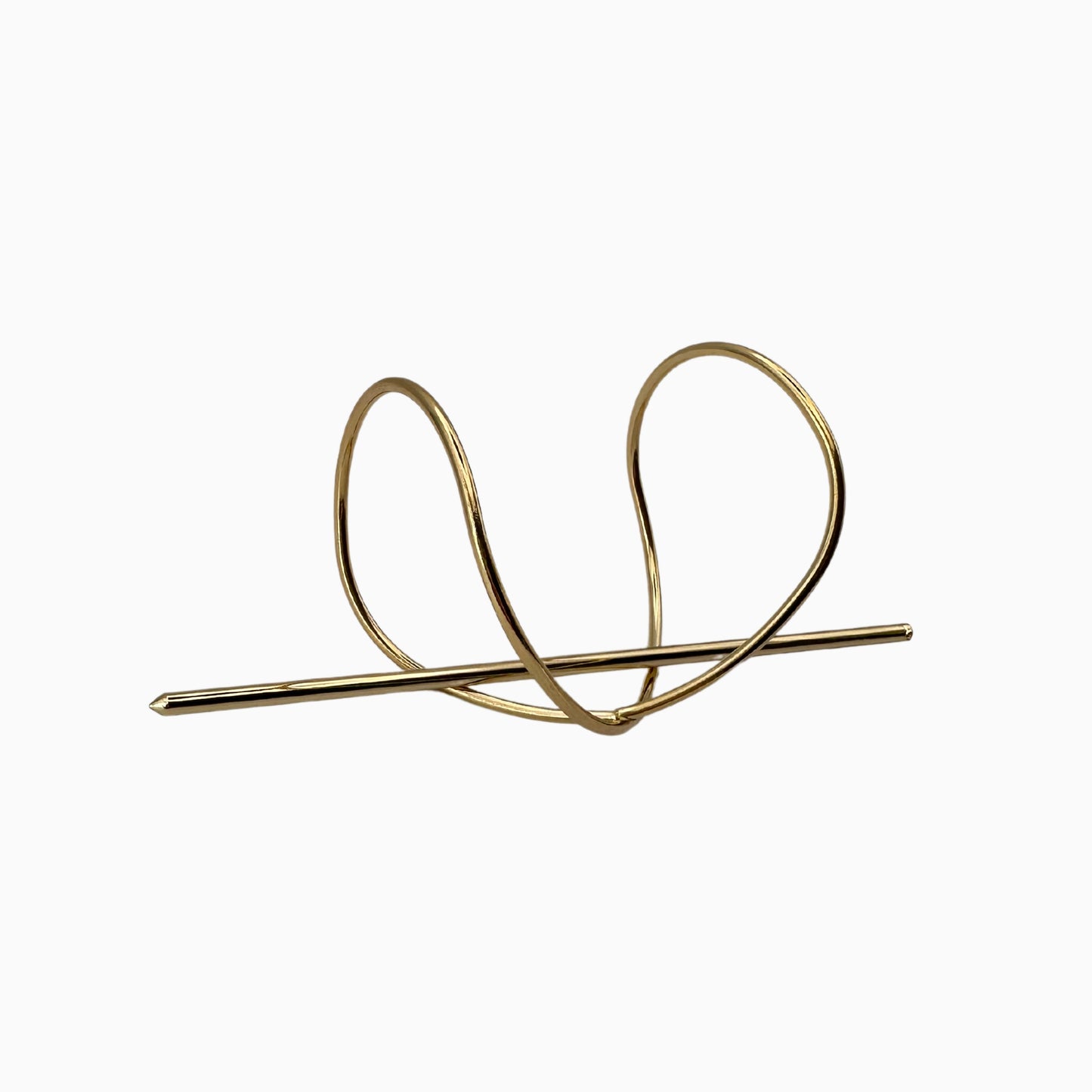 Gabriela - Elegant Gold-Tone Metal Hairpin