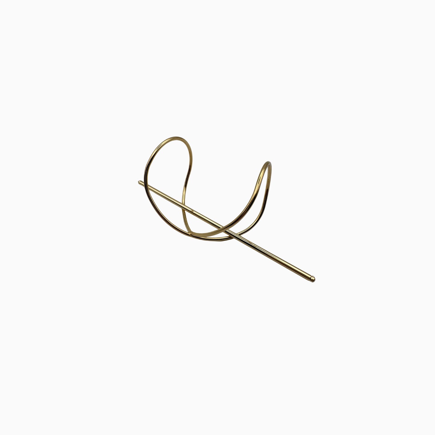 Gabriela - Elegant Gold-Tone Metal Hairpin