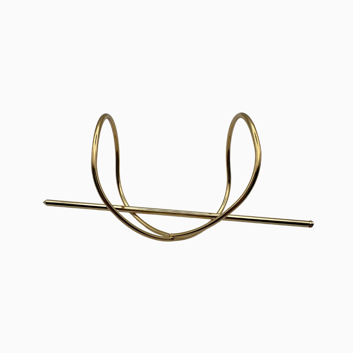 Gabriela - Elegant Gold-Tone Metal Hairpin