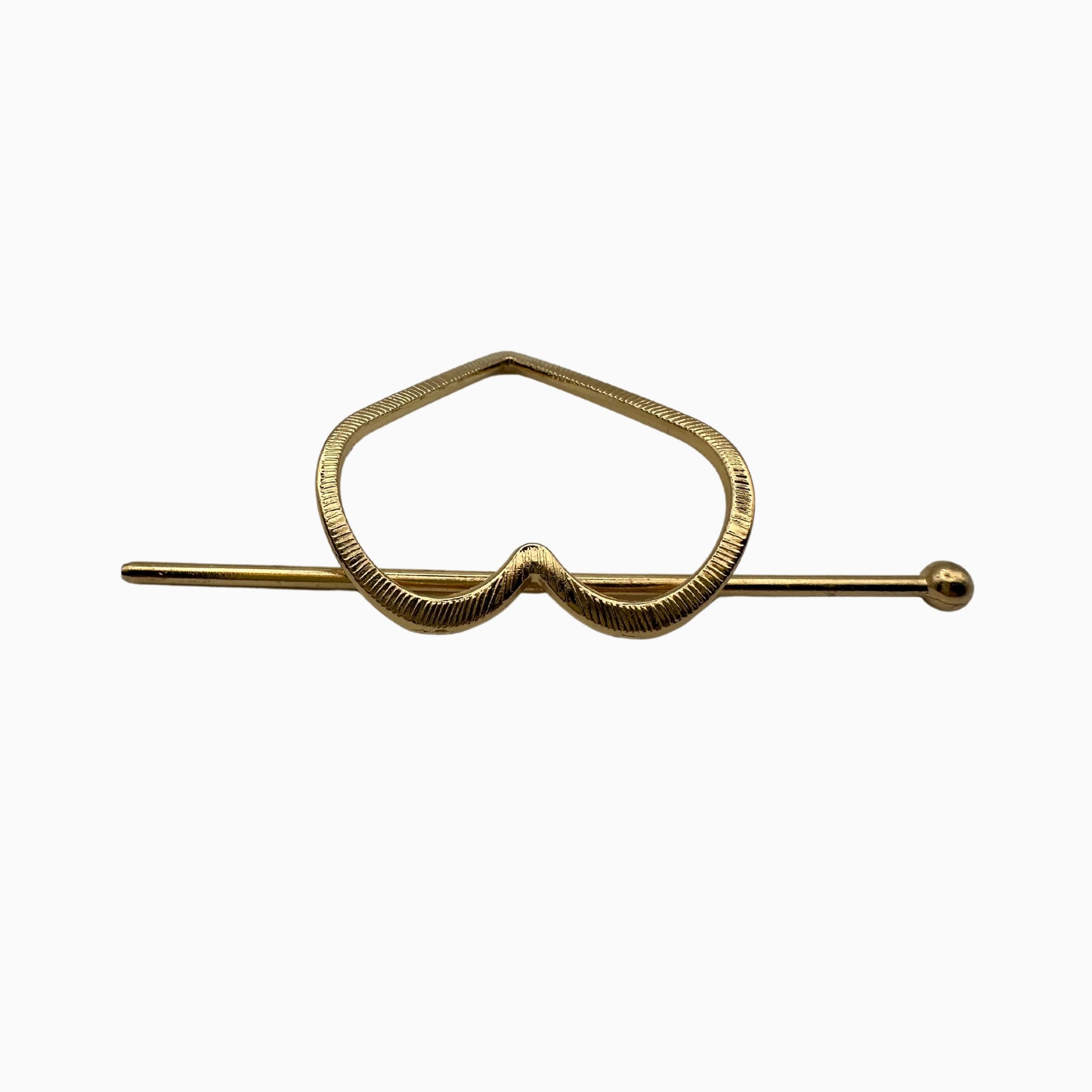 Natalia - Minimalist Heart-Shaped Metal Hairpin for Stylish Updos