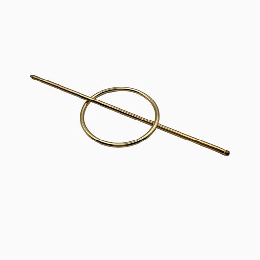 Paloma - Minimalist Gold Circle Hairpin