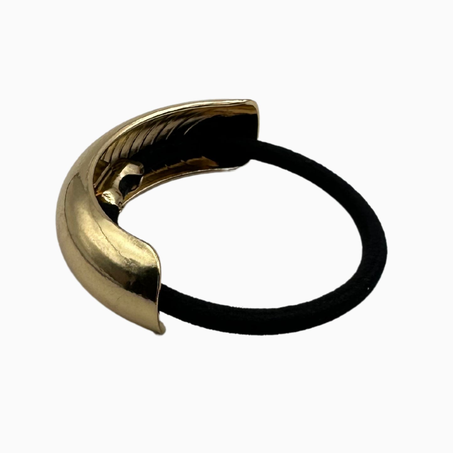 Adeline Gold Metallic Hair Tie: Minimalist Hair Accessory for Effortless Style