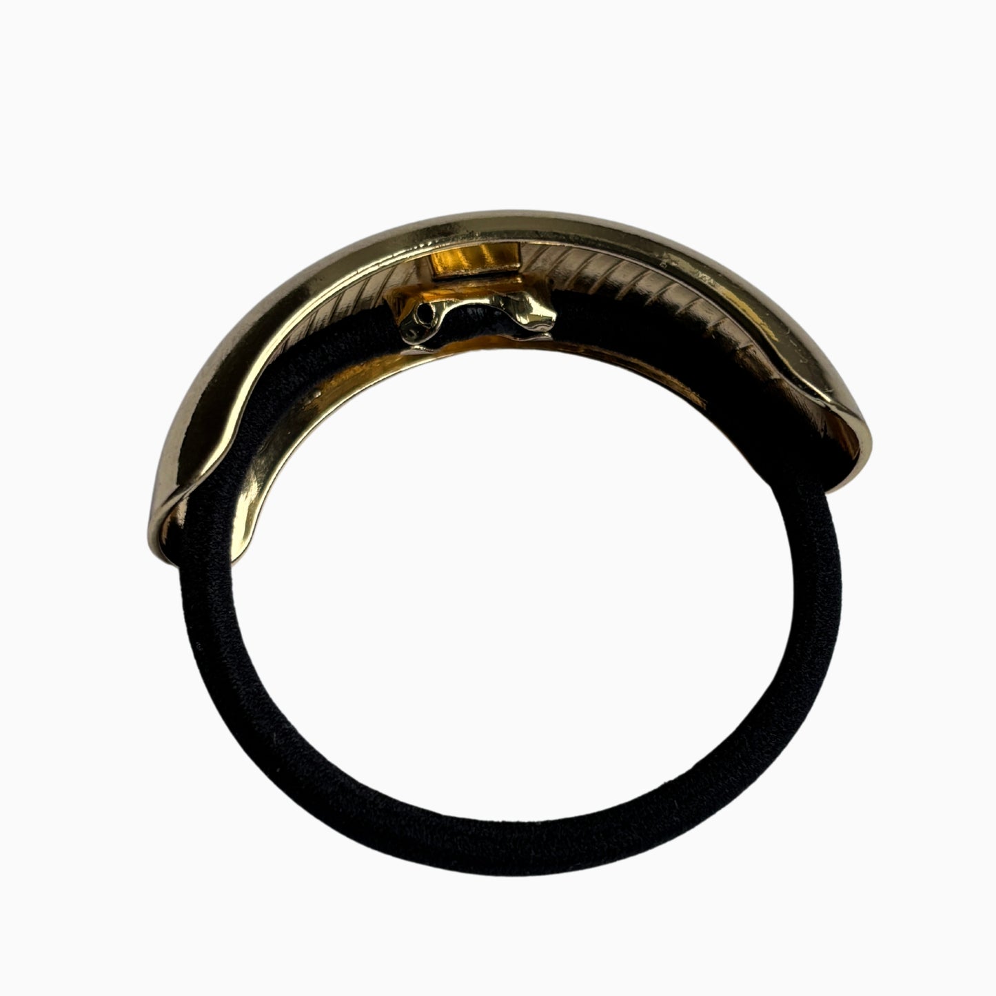 Adeline Gold Metallic Hair Tie: Minimalist Hair Accessory for Effortless Style