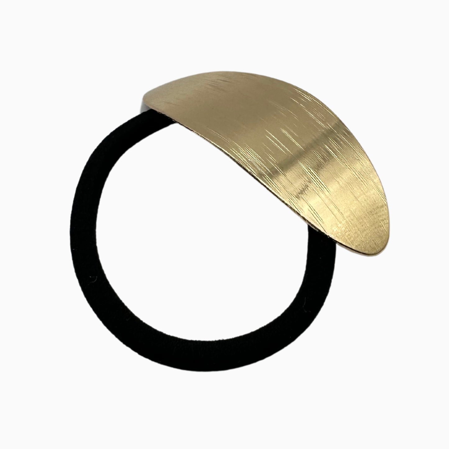 Monroe - Gold Oval Hair Tie: Sleek and Elegant Hair Accessory